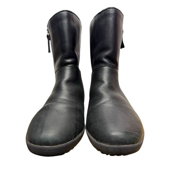 Cougar Vito Women’s 9 Leather Waterproof Boots Black Winter Lined Zip - Picture 3 of 9